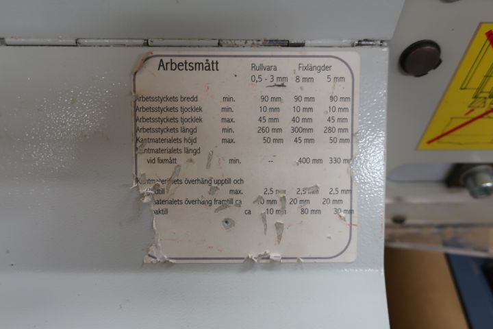 651393-14 Edge molding machine, Hebrock Euro 2000