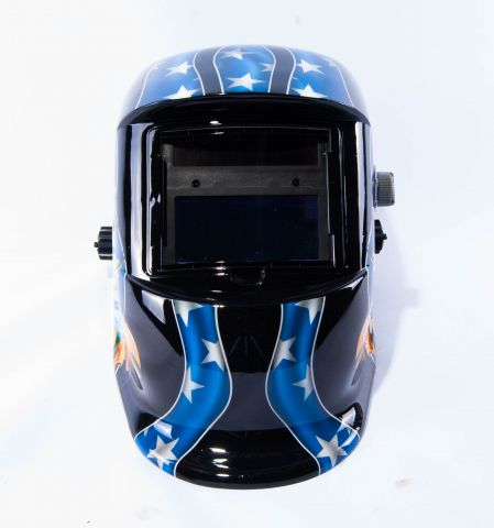 657034-3 Svetshjälm automatisk avbländning, motiv Örn
