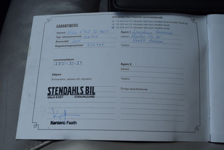 658122-34 Volvo V70 T6 AWD Geartronic (268 hp) - 2008