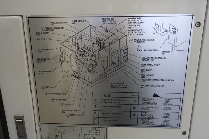628843-16 CNC Vertical Multiplex, MAZAK VTC-200C -2001