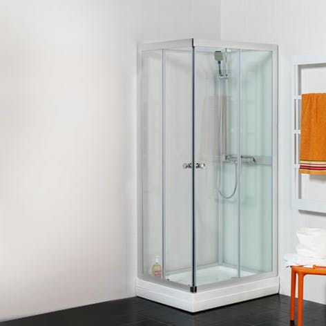 658185-1 Shower cabin Hafa Polaris Square 700x900 mm. Mixer mounting Left