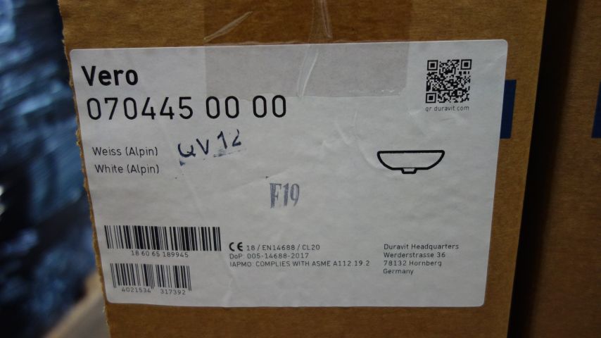 658375-2 Washbasin Duravit Vero 070445