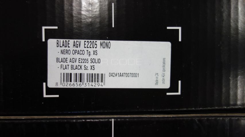 664061-2 MC helmet AGV Blade E2205 Mono black (size XS)