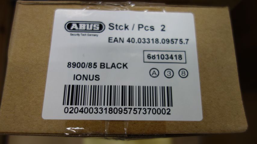 664234-2 2 pcs Chain lock Abus Ionus 8900/85, black