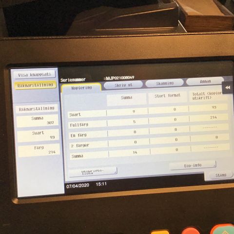 650356-6 Kontorsskrivare Konica Minolta bizhub C3320i