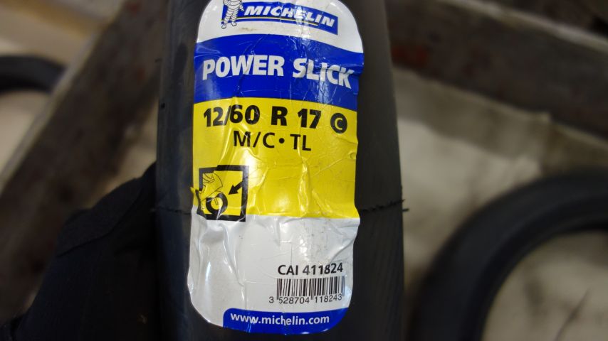 664551-3 2 Motorcycle tires Michelin Power Slick 12/60 R 17