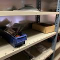663304-4 Sheet shelves with spare parts for trucks, 14 sect