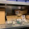 663304-8 Sheet shelves with spare parts for trucks, 14 sect