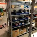 663304-13 Sheet shelves with spare parts for trucks, 14 sect