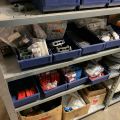 663304-17 Sheet shelves with spare parts for trucks, 14 sect