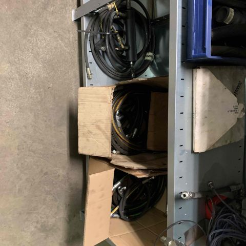 663304-25 Sheet shelves with spare parts for trucks, 14 sect
