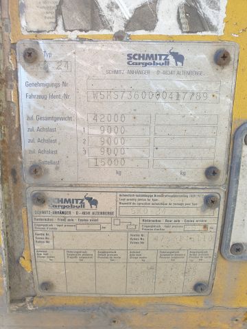 664637-11 Schmitz skåptrailer 3 axlar (GAE 603)