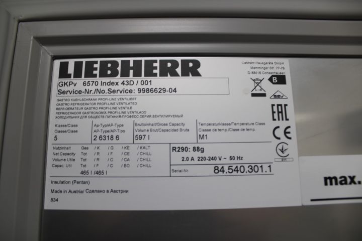 655040-4 Fridge Liebherr GKPV 6570