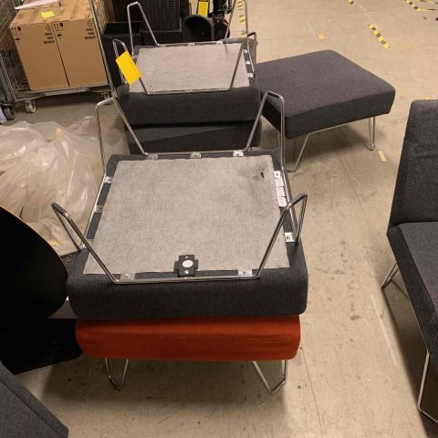 665610-3 Module sofa Qvarto, Design Börge Lindau Blue Station, 23 parts