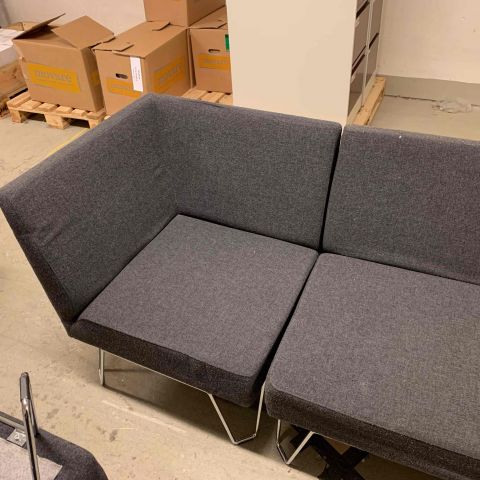 665610-4 Module sofa Qvarto, Design Börge Lindau Blue Station, 23 parts