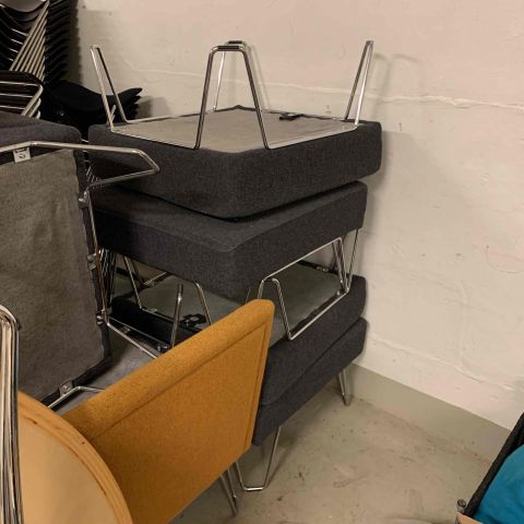 665610-7 Module sofa Qvarto, Design Börge Lindau Blue Station, 23 parts