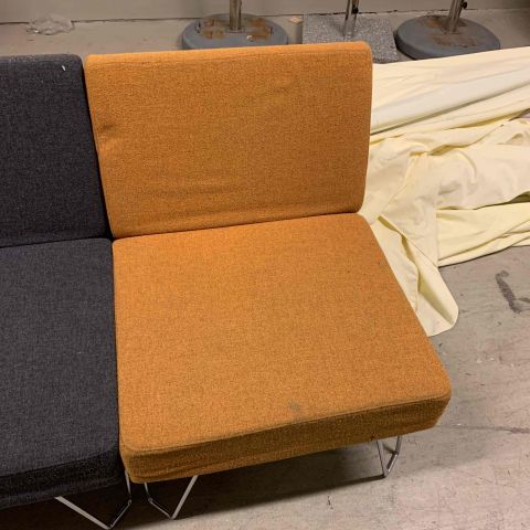 665610-12 Module sofa Qvarto, Design Börge Lindau Blue Station, 23 parts