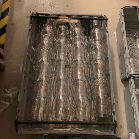 665614-9 Various glass, restaurant equipment etc.