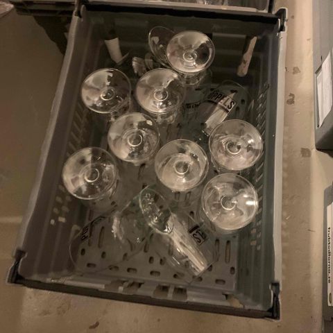 665614-11 Various glass, restaurant equipment etc.