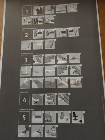 666233-2 Parquet floor Ek 1-rod - Brown matt lacquer - 100 m2