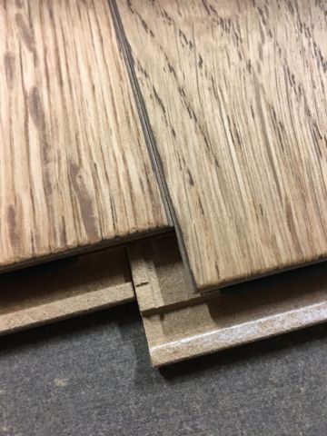 666233-7 Parquet floor Ek 1-rod - Brown matt lacquer - 100 m2