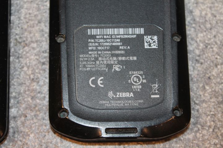 660634-4 Zebra Inventory Equipment Scanners