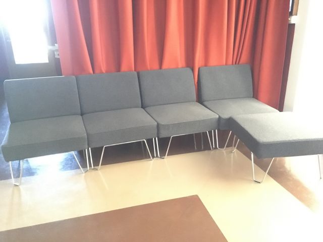 665610-17 Module sofa Qvarto, Design Börge Lindau Blue Station, 23 parts