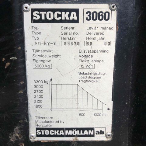 657561-9 Forklift Stocka 3060