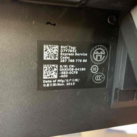 665740-9 Dell & Philips computer monitors, label printers