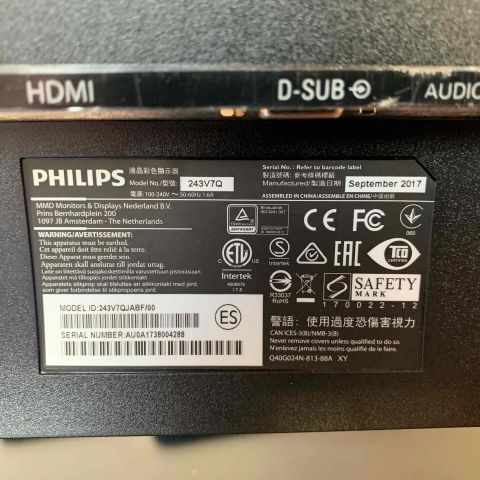 665740-11 Dell & Philips computer monitors, label printers