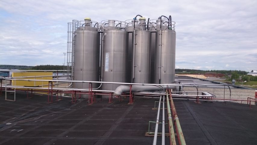 607244-1 Silo 100 m3 with fludging bottom