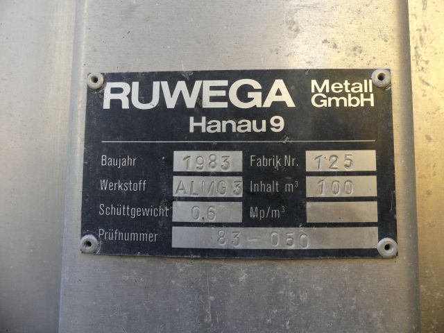 607244-6 Silo 100 m3 with fludging bottom