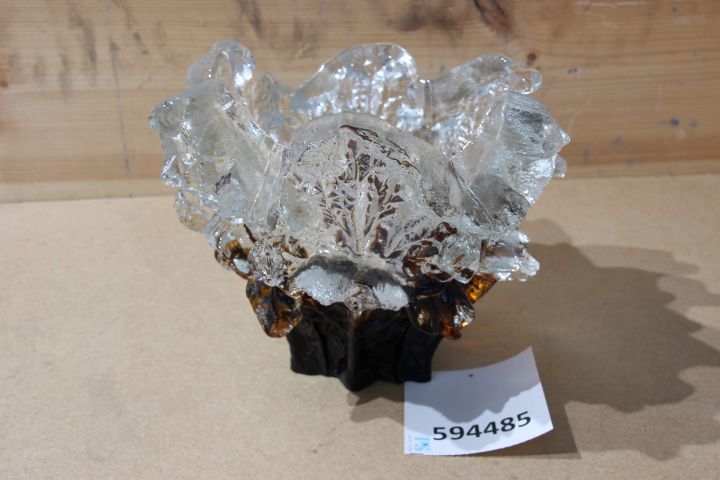 594485-1 Glass bowl Humppila, Pentti Santalahti