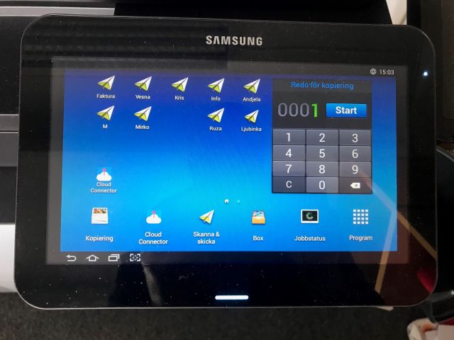 668103-5 Office Printer Samsung MultiXpress X7400LX with Finisher