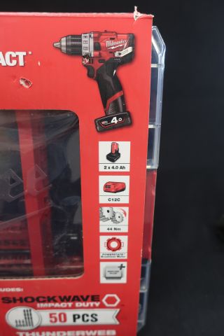 668051-2 Drill screwdriver with accessories Milwaukee M12 FDD-402 XA - Free shipping