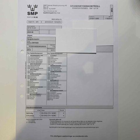 656181-83 Wheeled excavator Volvo EW 160D -12