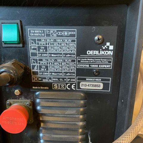 656183-7 Oerlikon CITOTIG 1800 Expert Tigsvets