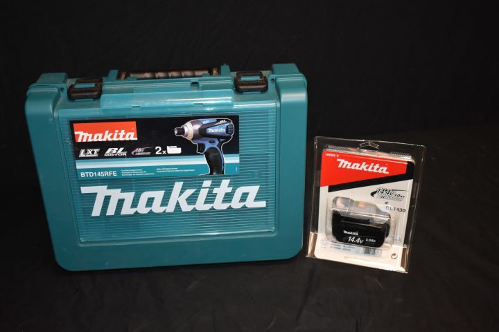 639290-2 Impact screwdriver Makita BTD145RFE 18V - incl. 1 battery 14.4V (3.0Ah) & charger (display examples)