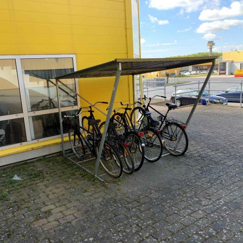 669332-2 Cykelställ med tak 200x230x195cm (bxdxh)