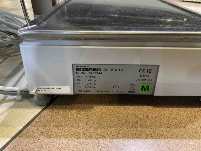 670730-3 Digital wave Bizerba SC II 800 with label printer / system