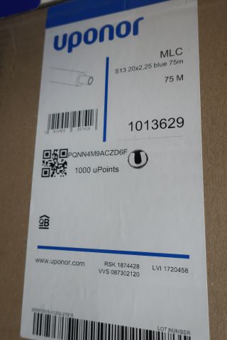 673131-2 Combi tube Uponor with protective tube MLC S13 20x2.25 75 meters