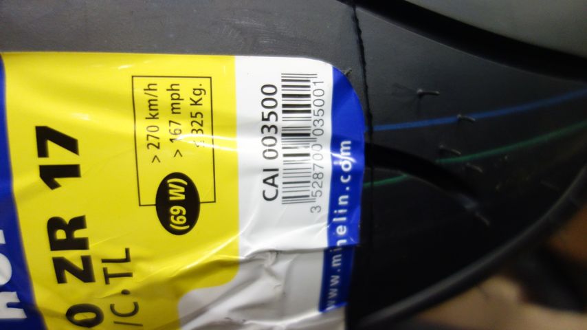 673484-3 MC Tires Michelin Pilot Road 2 160/60 ZR 17