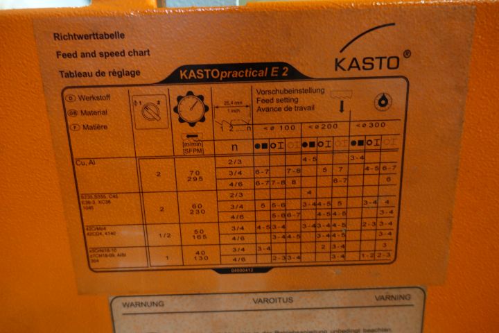 674959-8 Band saw Kasto practical E2