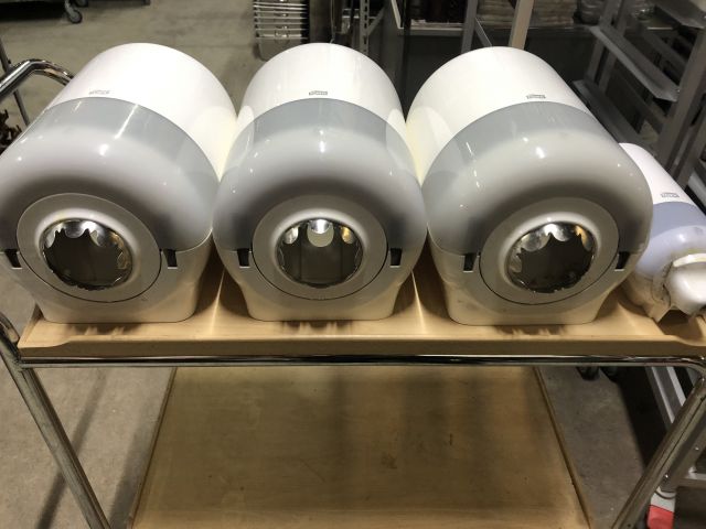 479854-2 3 st pappershållare Torky, 1 st tvålhållkare Torky