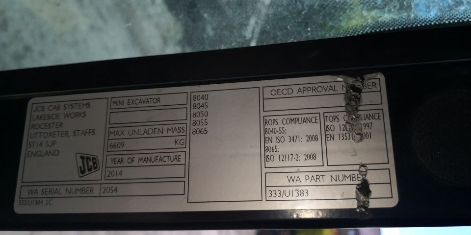 675272-26 Crawler excavator JCB D 8055 ZTB - 2014