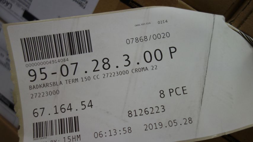 677566-3 The roof shower set Hansgrohe Croma 220 Showerpipe with Bathtub mixer 150 cc