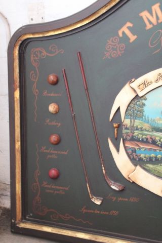 666464-2 Wooden board Golf motif (180 x 126 cm)