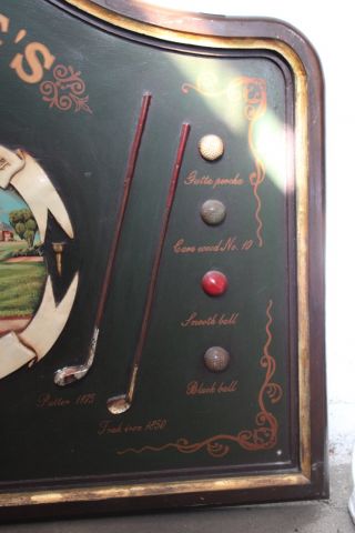 666464-4 Wooden board Golf motif (180 x 126 cm)