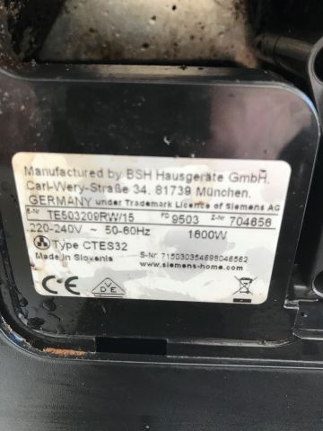 678275-5 Coffee maker Siemens EQ 5 -15