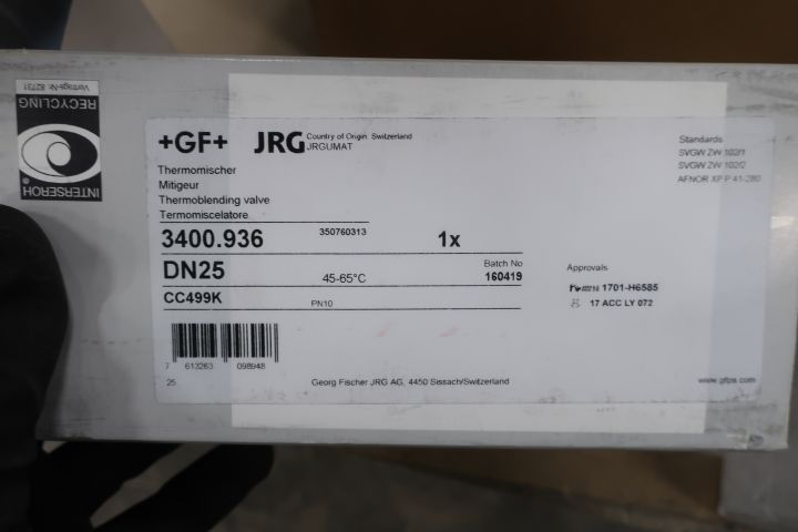 677377-3 Mixing valve JRGUMAT 3400 GN1 DN25 - Free shipping